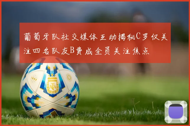 葡萄牙队社交媒体互动揭秘C罗仅关注四名队友B费成全员关注焦点